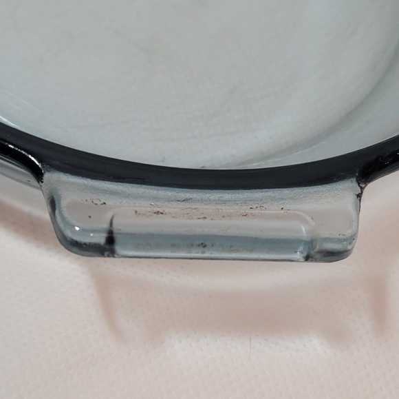 Vintage PYREX Blue Flameware 1940's 7" Skillet #817B w/Glass Handle - Picture 4 of 10